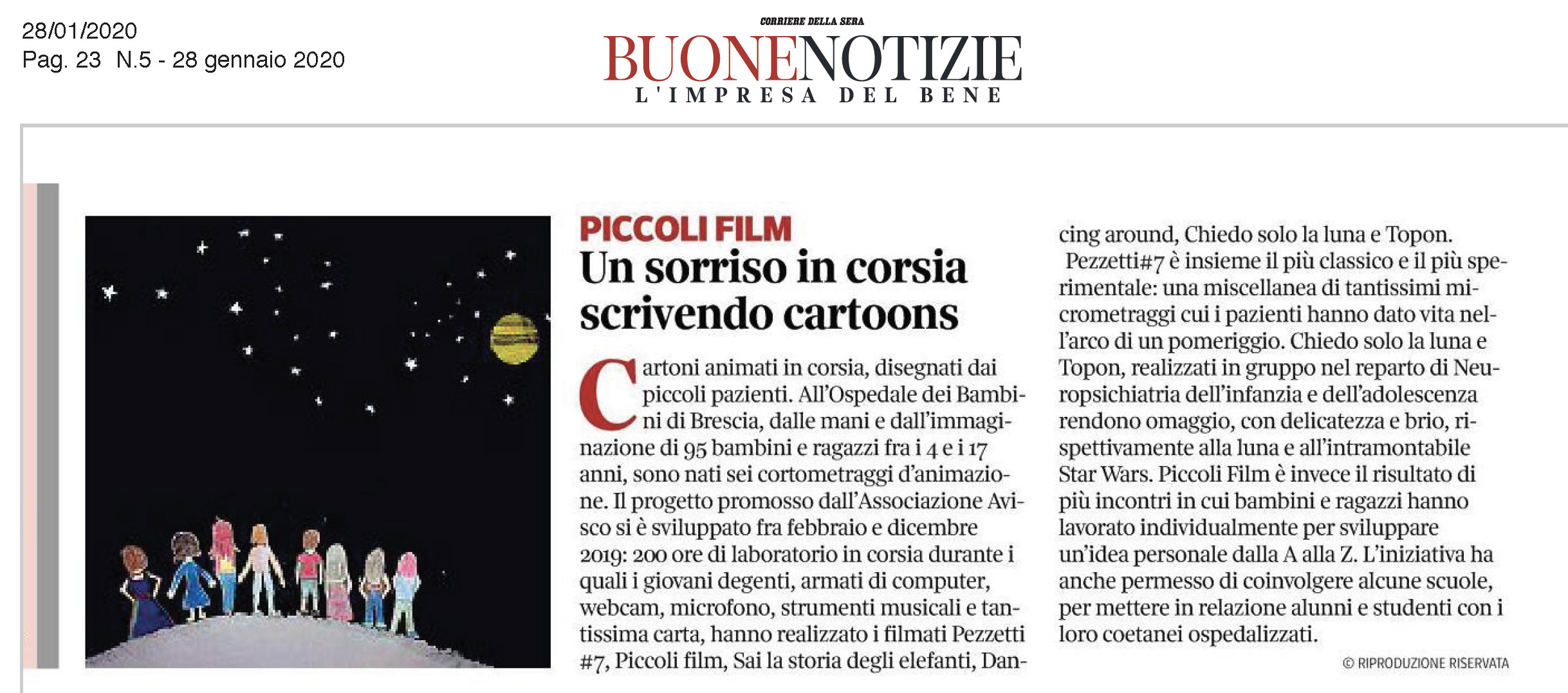 Corriere della Sera - Buone Notizie 28 genn 2020