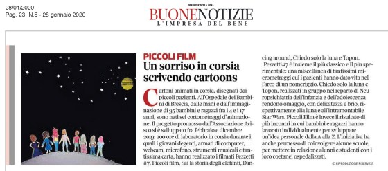 Corriere della Sera - Buone Notizie 28 genn 2020